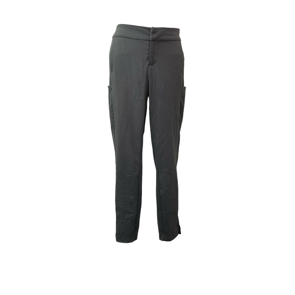 Gaiam Gray Hook Closure Low‎ Rise Leggings Sz 4